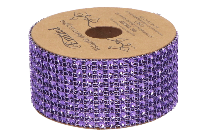 

Taśma diamentowa z cyrkoniami 4cmx3Y fioletowa