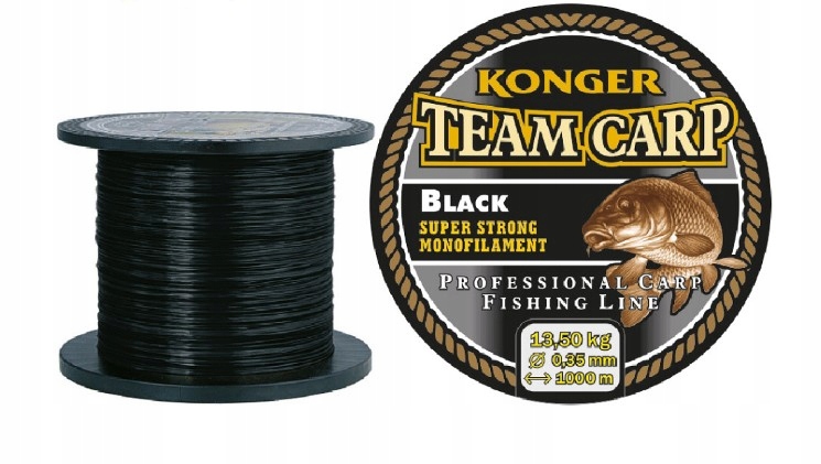 VLASEC KONGER TEAM CARP BLACK 0,28 - 1000 m NOVÁ