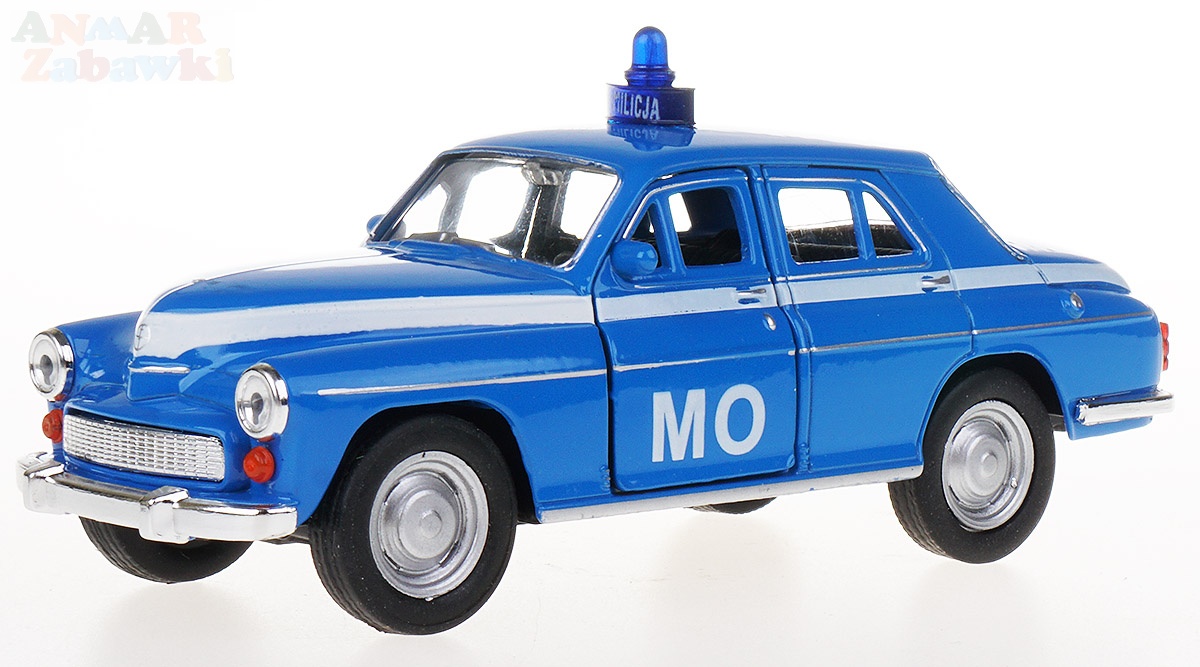 WARSZAWA 224 MILICJA MO PRL-u WELLY 1:34/39 NIEBIE Marka Welly