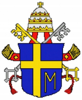 Výšivka křížková sada+mulina papežský erb 31x38