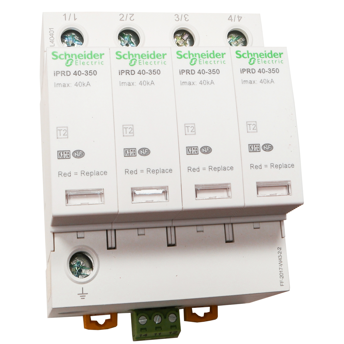 omezovač přepětí B 4P 15kA 1,4kV A9L40401