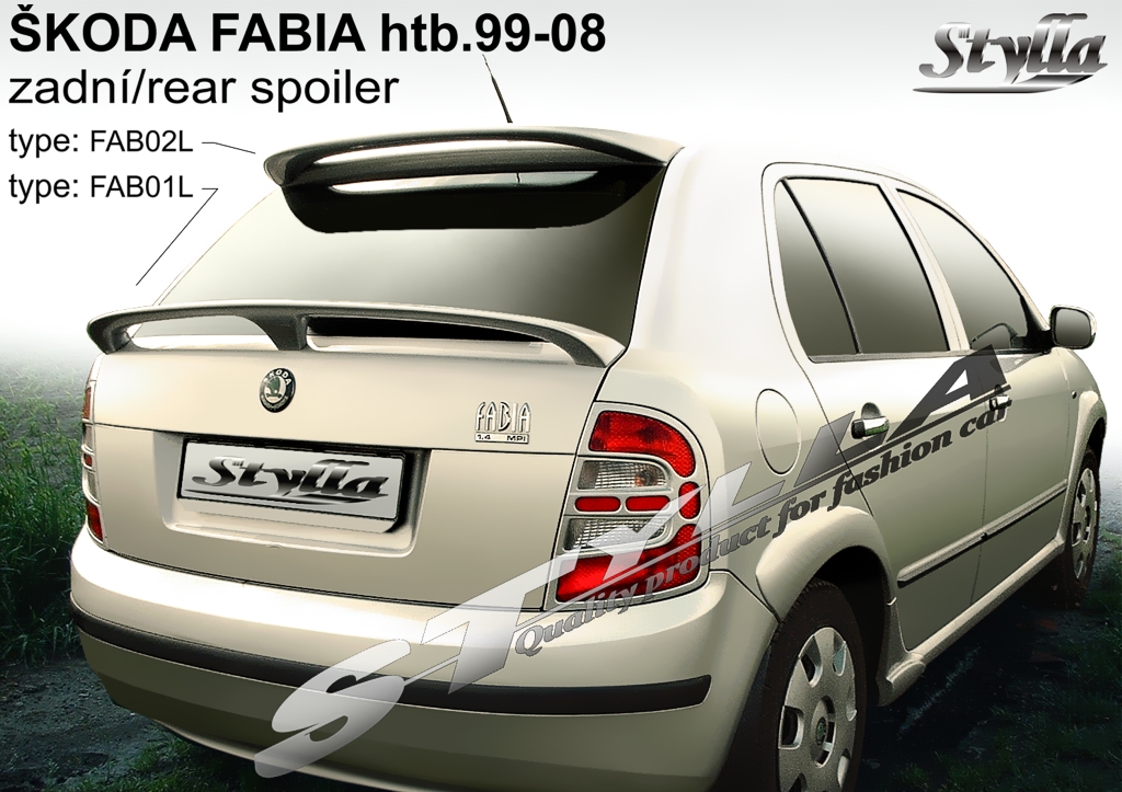 spoiler spojler do Skoda Fabia hb MK1 1999- 3 typy Producent części Inny