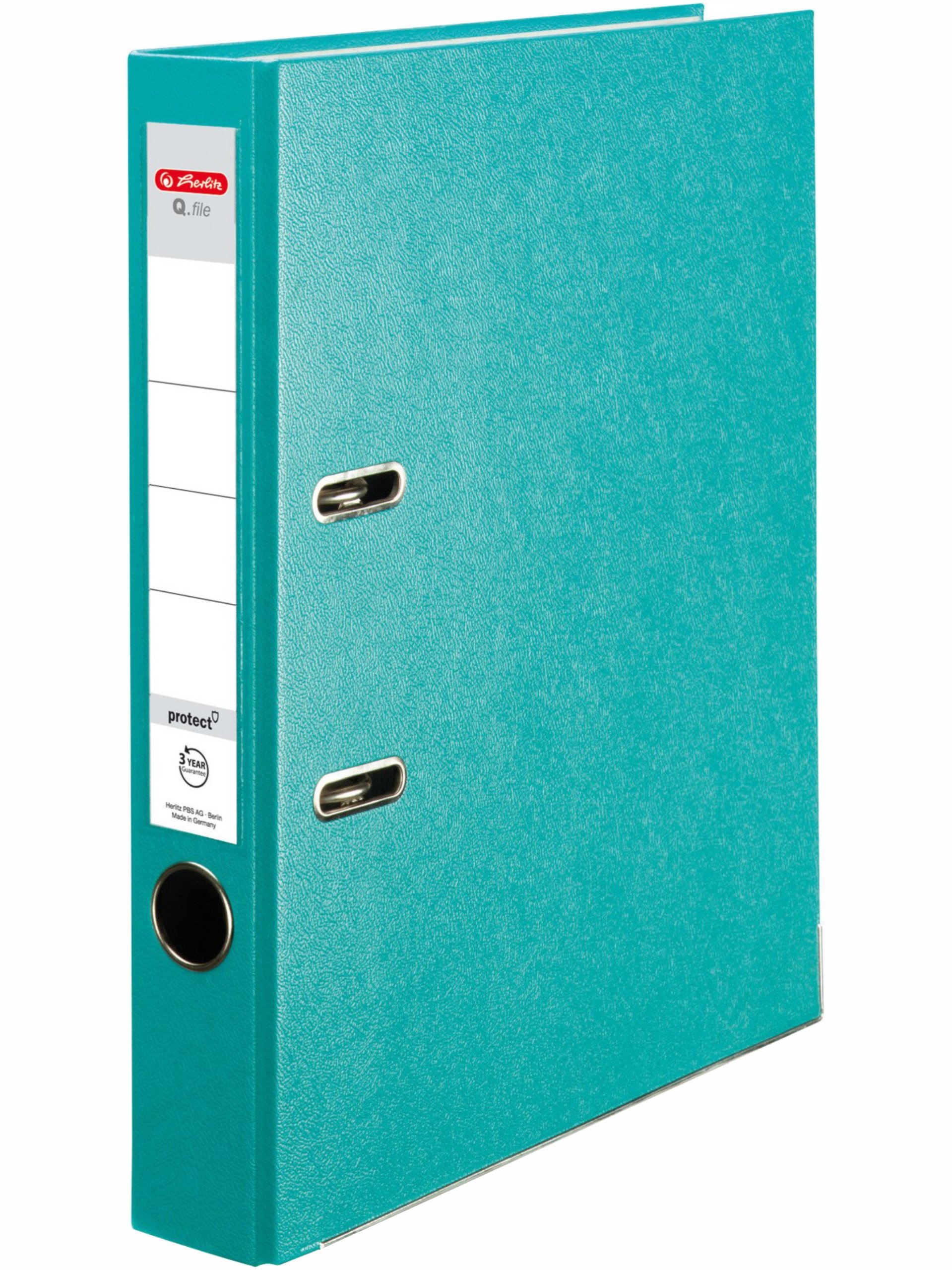 

Segregator Herlitz A4 50mm 5cm Q.file turkusowy