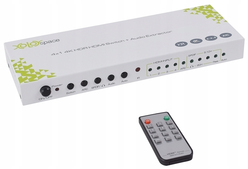 

Przełącznik Hdmi Switch 4x1 4K Spdif Hdcp 2.2 Hdr!