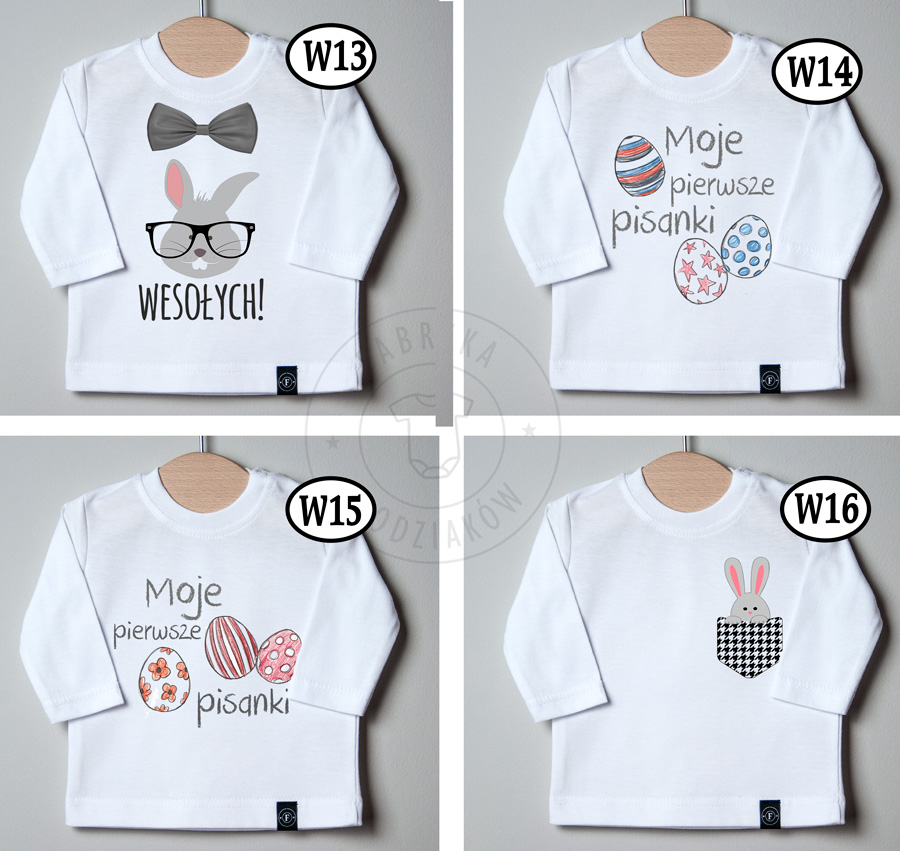 BLUZKA na WIELKANOC Święta PREZENT 98 wielkanocna Rękaw długi rękaw