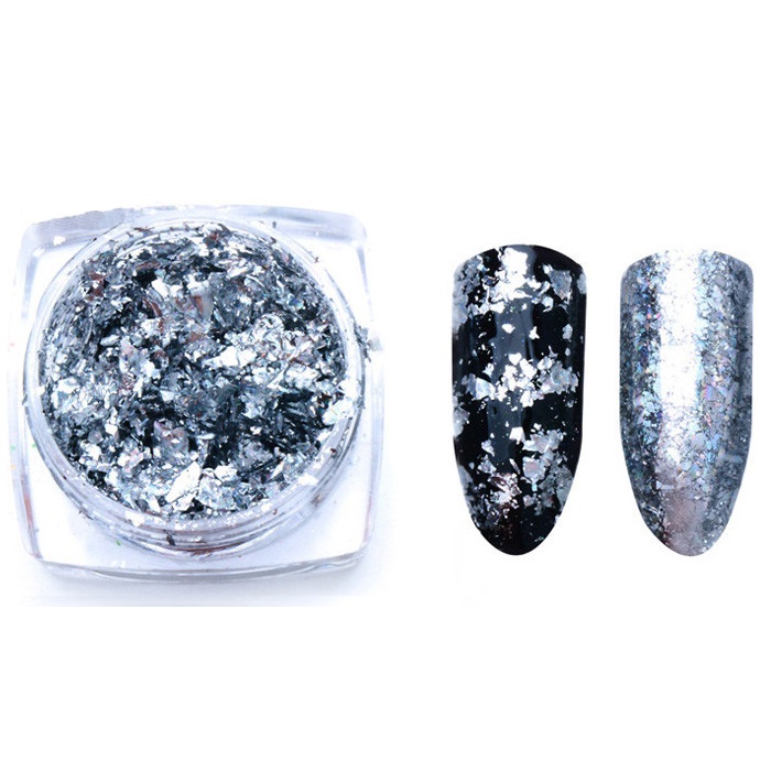 EFEKT LUSTRA PYŁEK PRISMA MIRROR EFFECT SREBRNY