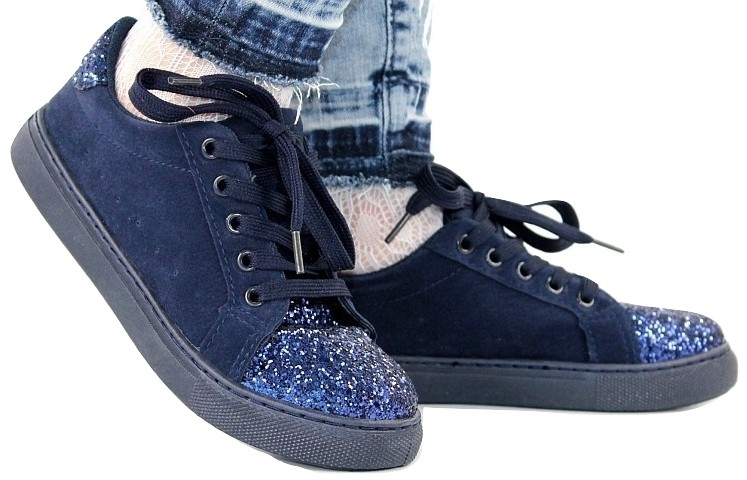 

Buty Zamszowe Dziewczęce Trampki Płaskie r 33