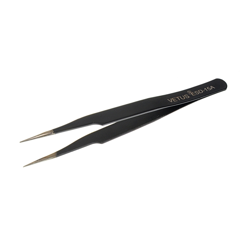 

Pęseta pinceta Esd ostra ESD-15A metalowa gumowana