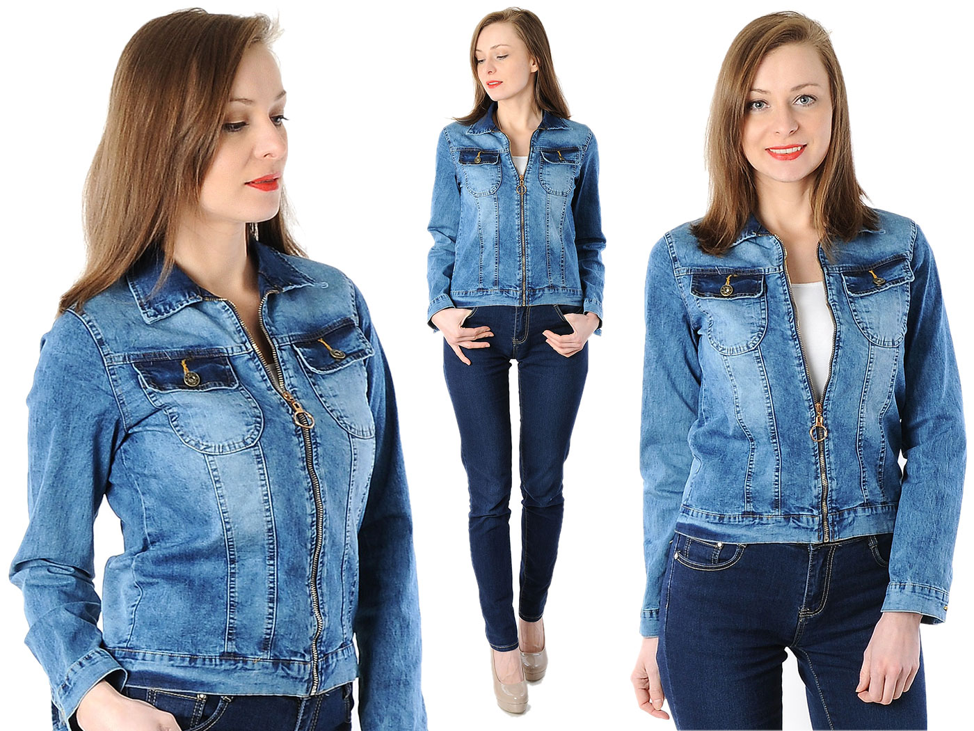 

553 Laemi-pl Jeansowa Kurtka Damska Jeans L 40