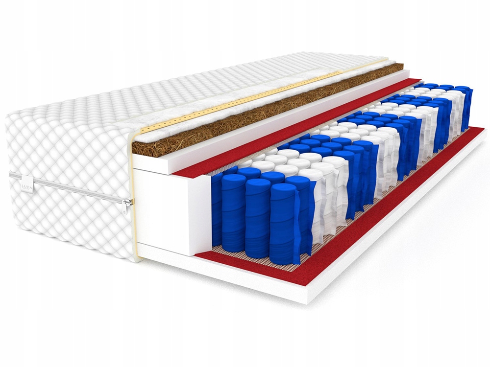 Materac 90x200 Kokos DAKOTA OPTI Plus pocket 9 stref