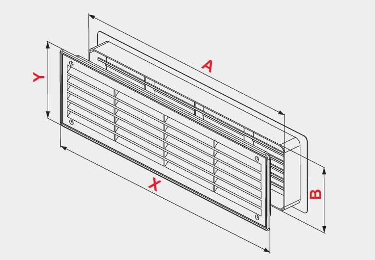 KRATKA WENTYLACYJNA DRZWIOWA DO DRZWI WC T15sz Średnica otworu (mm) inna
