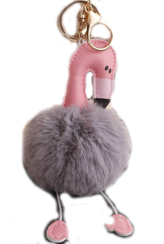 

Pompon Flaming Brelok Zawieszka Keychain Futerko