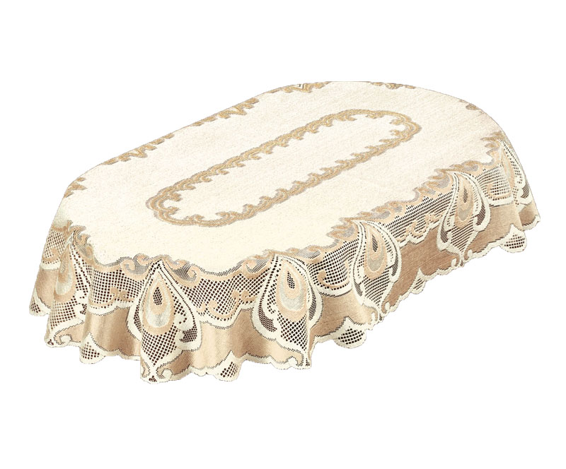 

Obrus Żakardowy Owalny Kremowy 100x150cm 222521