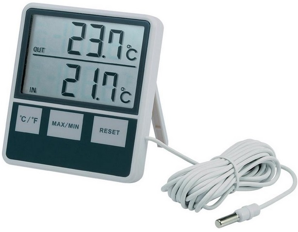

Termometr pokojowy/zewnętrzny LCD Cyfrowy Dokładny