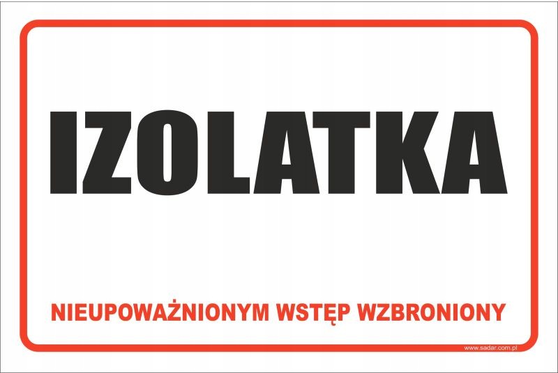 

Tabliczka Izolatka 30X20 CM Producent