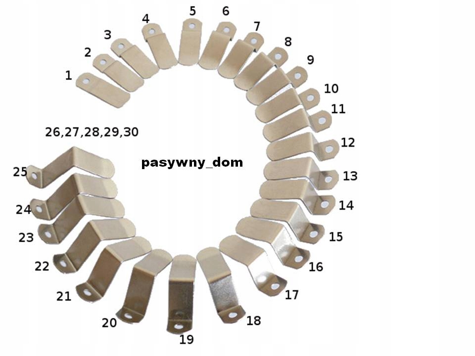 MOSKITIERA ZACZEP OBROTOWY BLASZKA 100 szttuk Kod producenta DOMINO