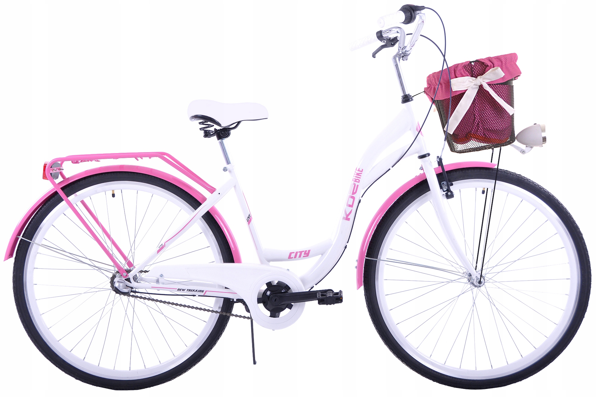 Damski Rower Miejski 28 Damka 3bieg KOZBIKE19 Kosz