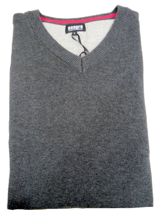 ELEGANCKI SWETER W SZPIC L szary gray Zapięcie brak