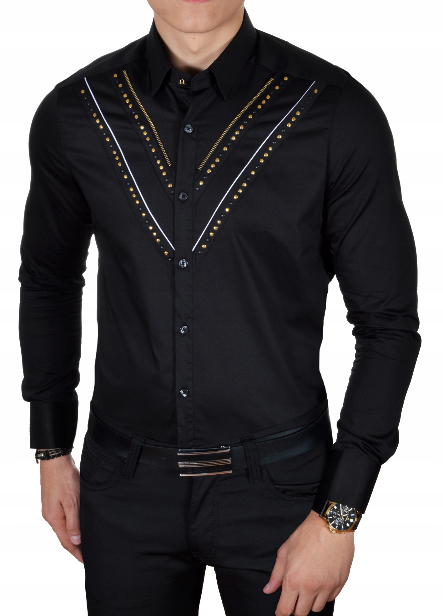 Pánská večerní košile Mondo Elegantní Gold New