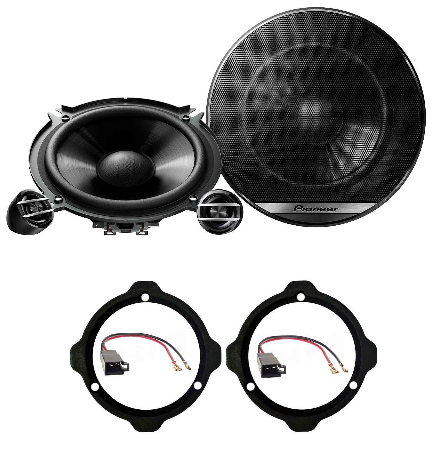 Pioneer TS-G130C Reproduktory 13 cm Mdf montážne vzdialenosti pre Audi A3 1996-2003