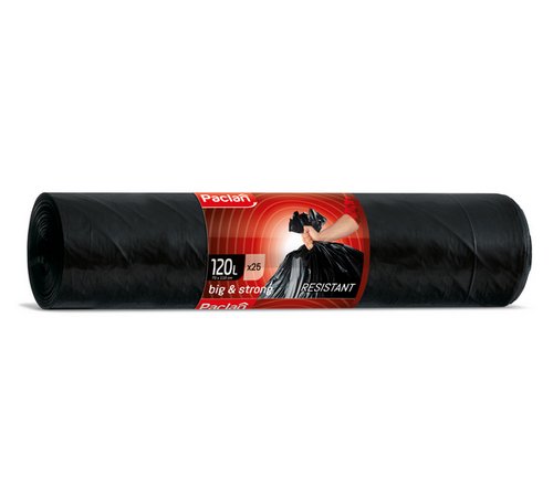 

Worki na śmieci Paclan 120l 10szt Super Mocne Ldpe