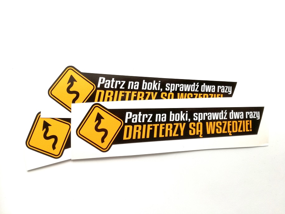 

Naklejka Patrz Na Boki Sprawdź Dwa Razy drift