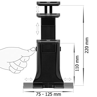 UCHWYT TABLETU 3.5-10'' DO SZYBY ZAGŁÓWKA 2w1 HIT! Producent inny