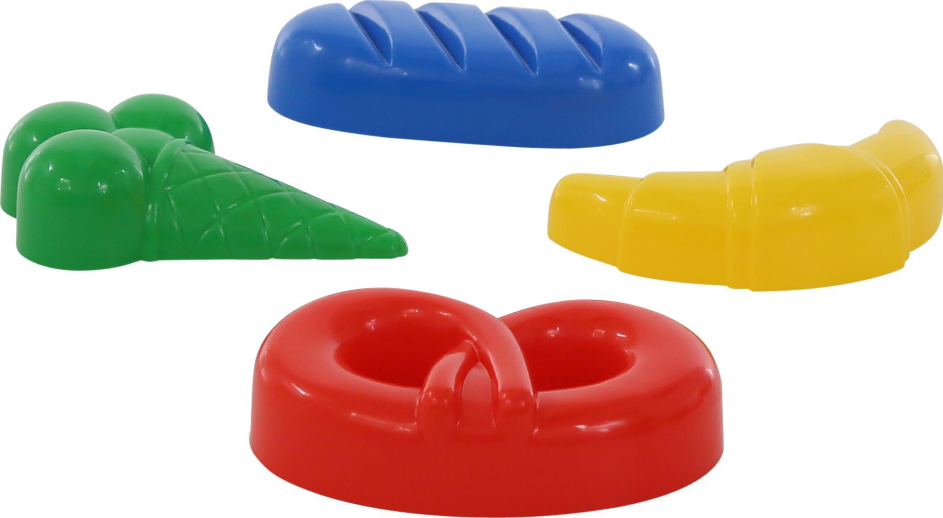 WADER FOREMKI DO PIASKU CIASTKA LODY 4 ELEMENTY