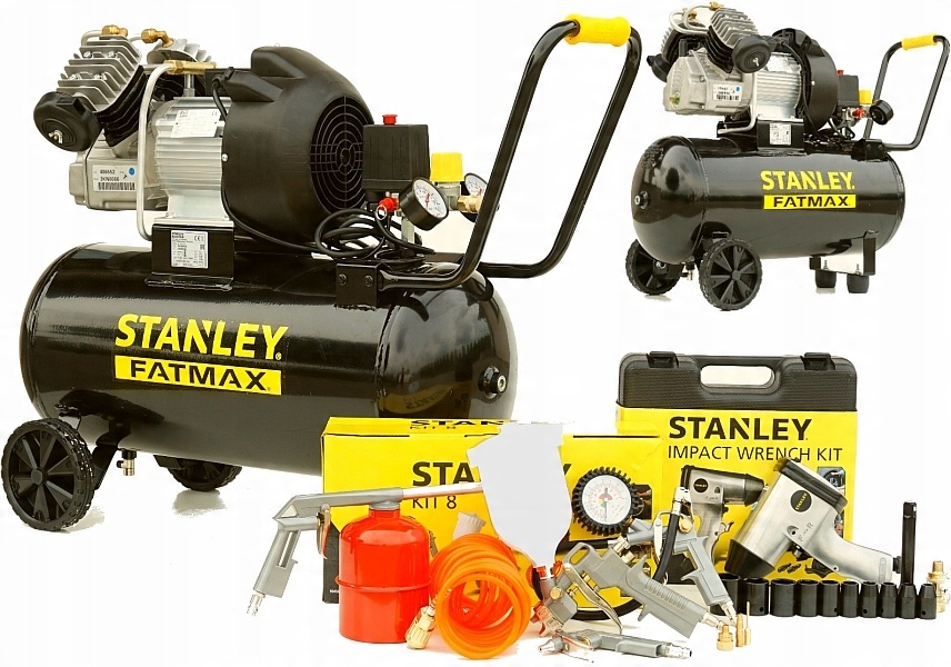 

Stanley Kompresor Dwutłokowy 50L V2 Zestaw Klucz