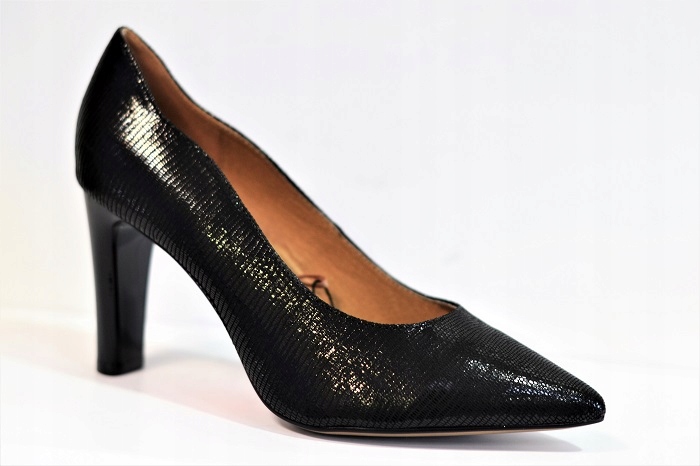 Caprice 22411-21 Černé Lodičky Reptile Vel. 37,5