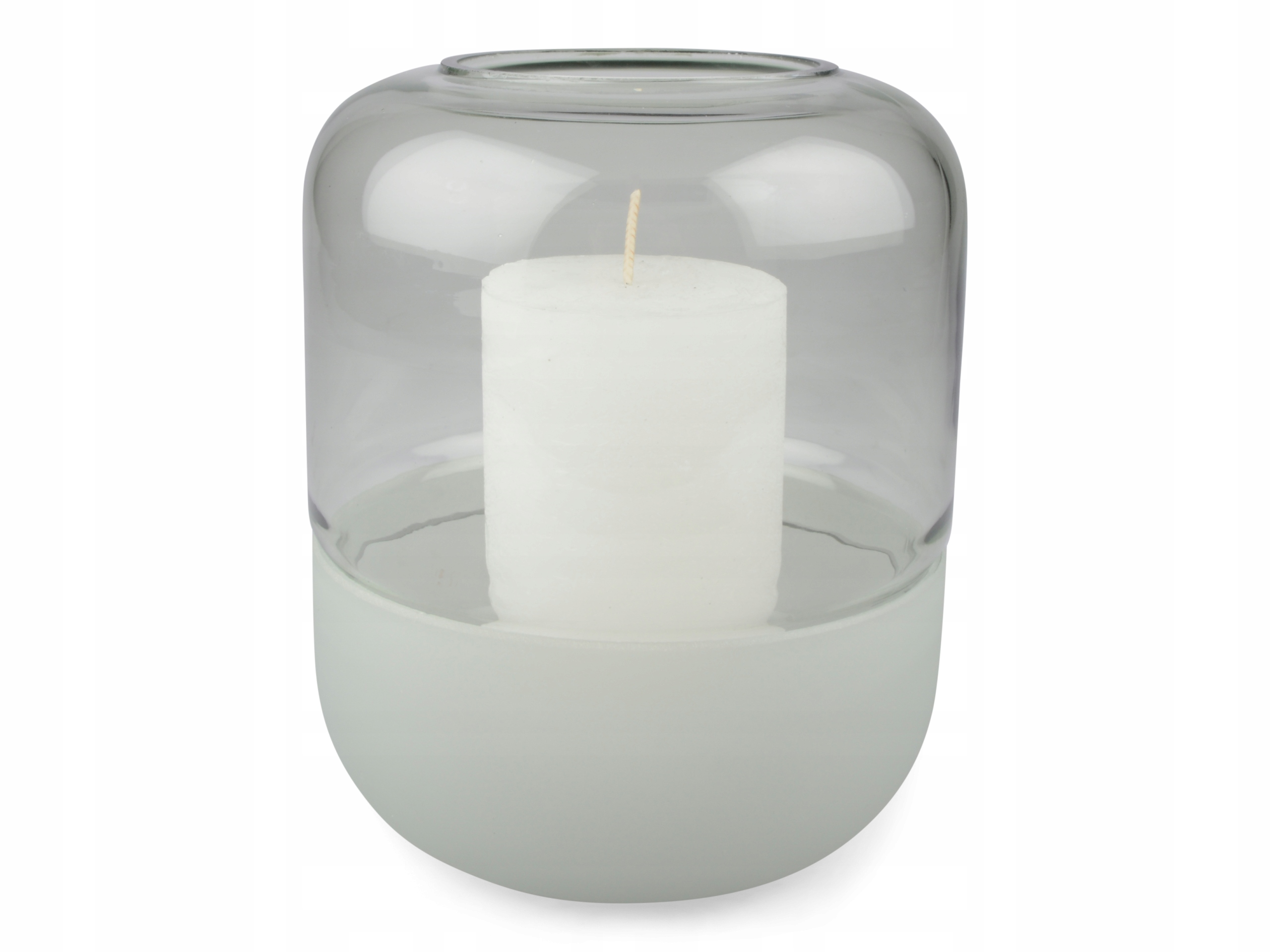 ŚWIECZNIK tea light na stół SZKLANY wys. 19cm