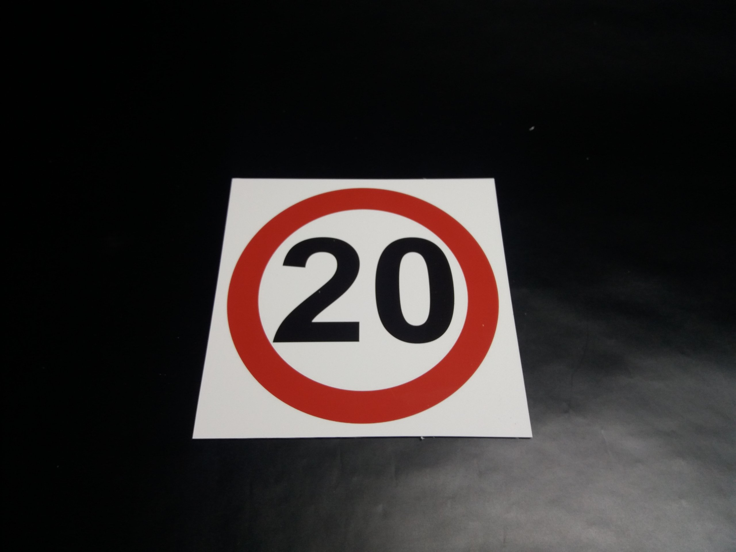 TABLICA ZNAK OGRANICZENIE PRĘDKOŚCI 20 km/h 40x40 Marka bez marki