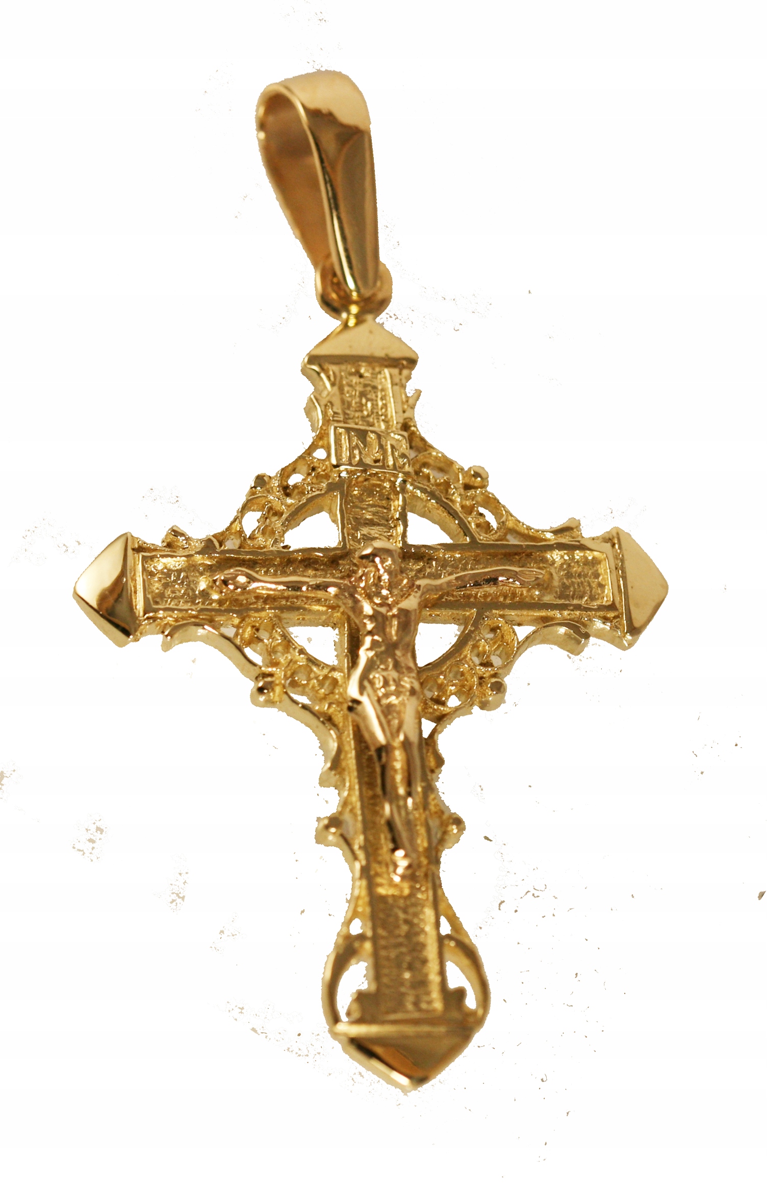 Крест золотой мужской 585