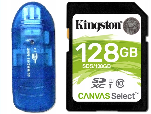 

Karta Video Kingston Sd 128 Gb Class 10 Uhs + Usb