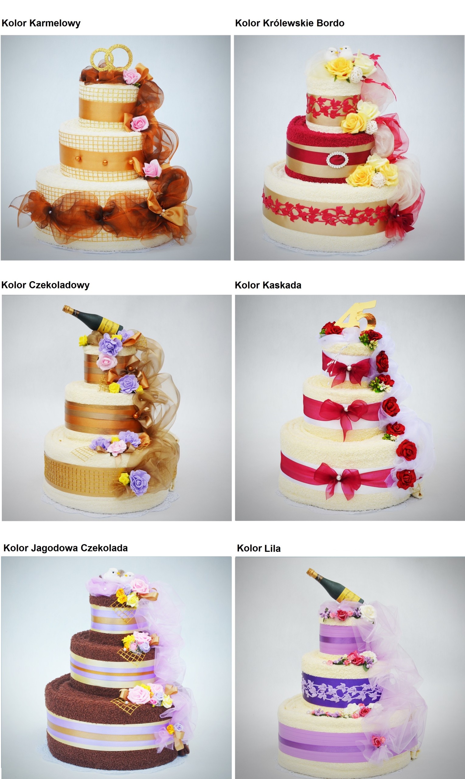 TORT z 4 DUŻYCH ręczników RĘCZNIKI z HAFTAMI haft EAN (GTIN) 5903707302437