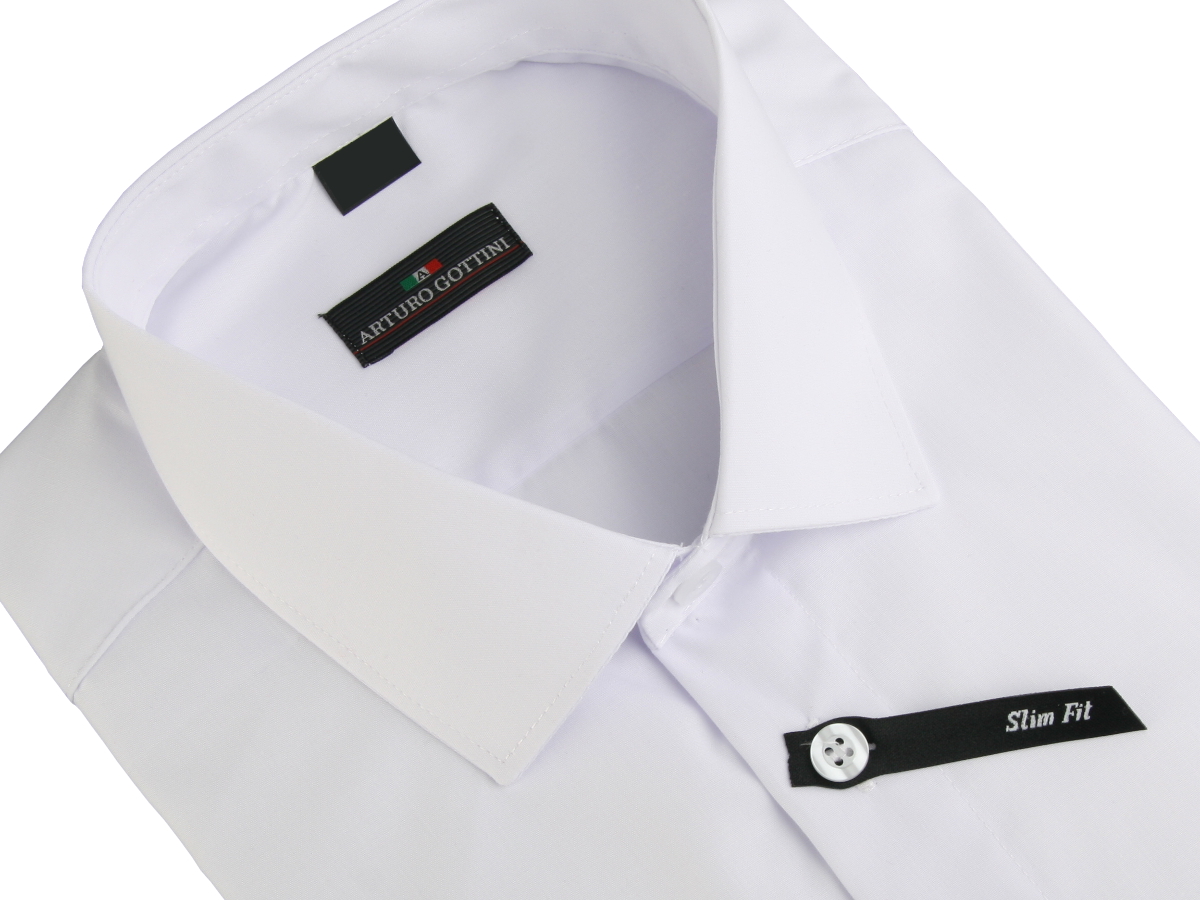 KOSZULA BIAŁA GŁADKA 37/38 176-182 SUPER SLIM Marka inna