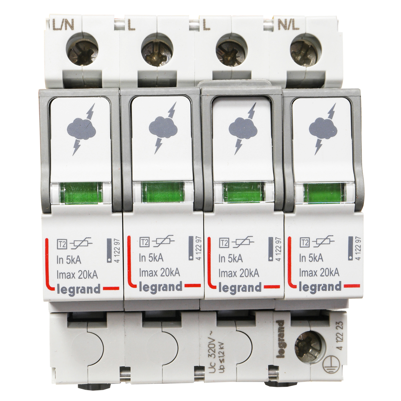 omezovač přepětí C 4P 20k 1,2kV 412223 Legrand