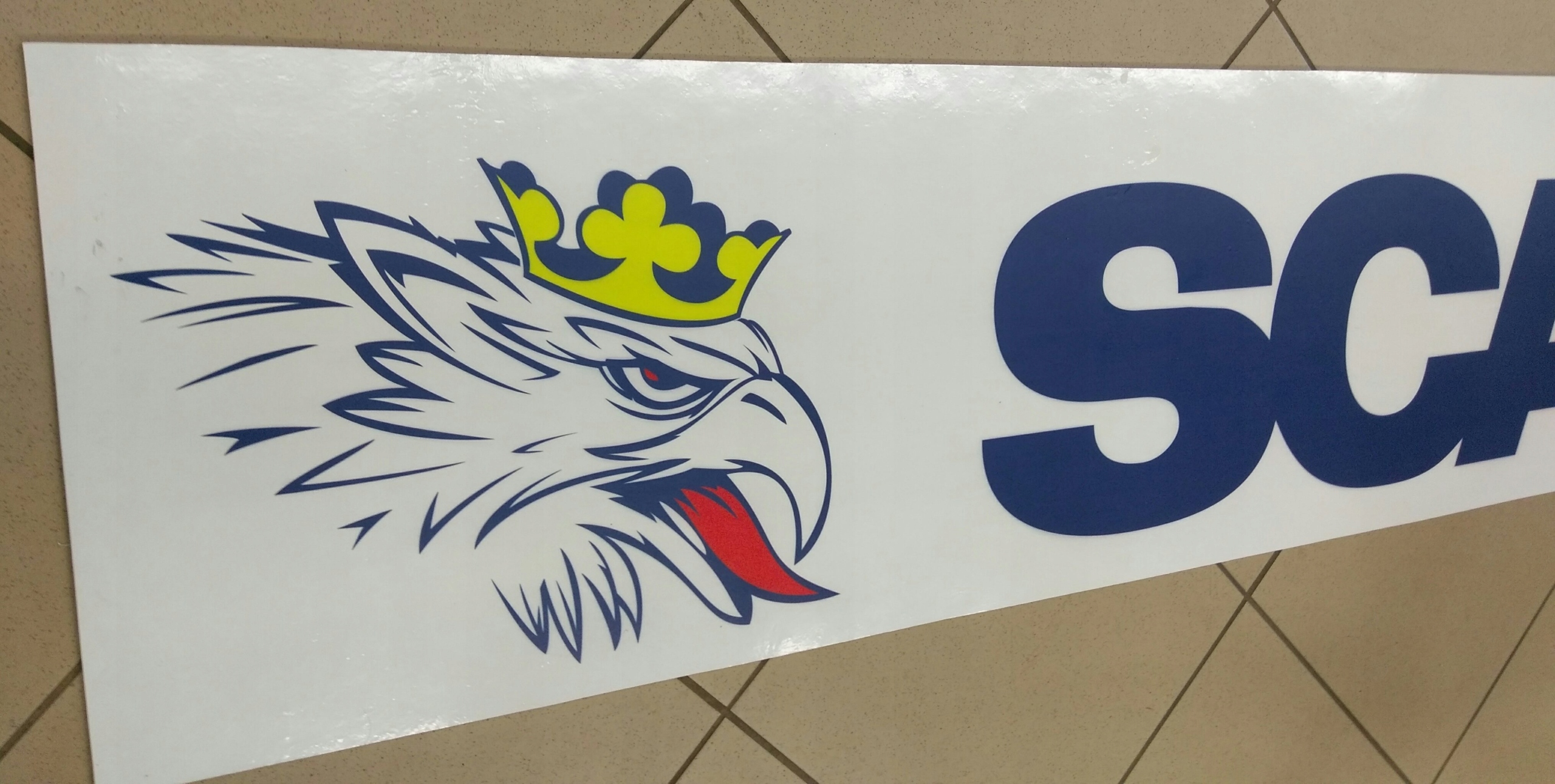 Chlapacz fartuch naczepy przyczepy SCANIA bialy Installation side Rear