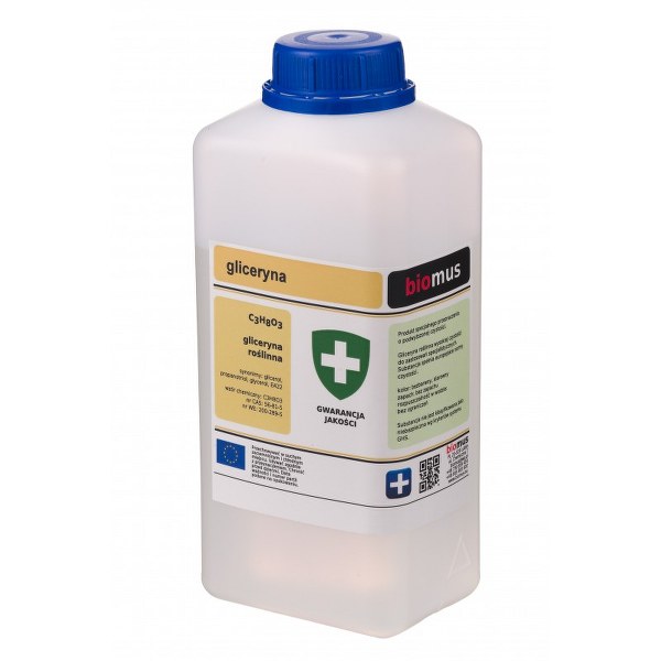 

Gliceryna roślinna farmaceutyczna 1kg Biomus 1000g