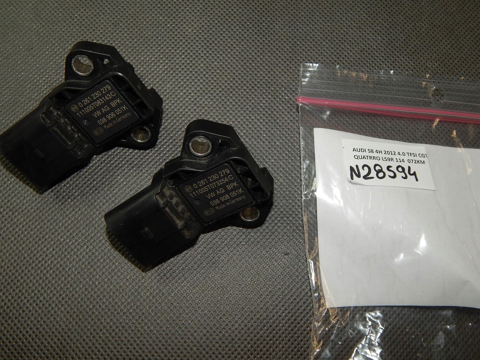 AUDI S8 A8 D4 sensore pressione 0261230279