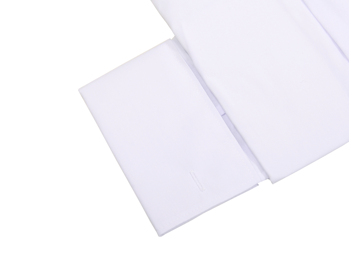 KOSZULA BIAŁA GŁADKA NA SPINKI 40 182-188 SLIM Rozmiar M