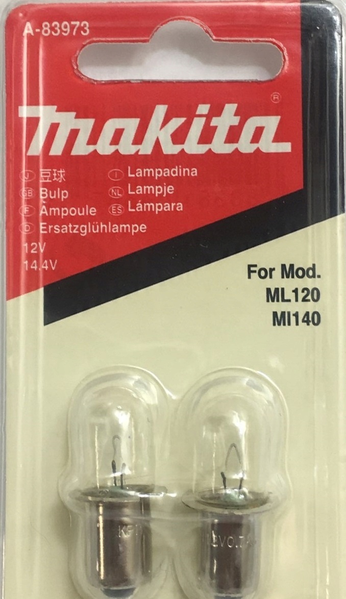 

Makita Żarówka ML120 ML140 12V 14,4V A-83973