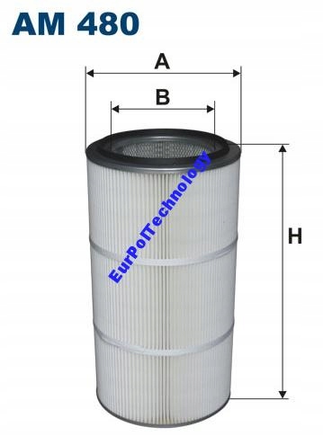 Filtr malarnia lakiernia AM480P - Poliester
