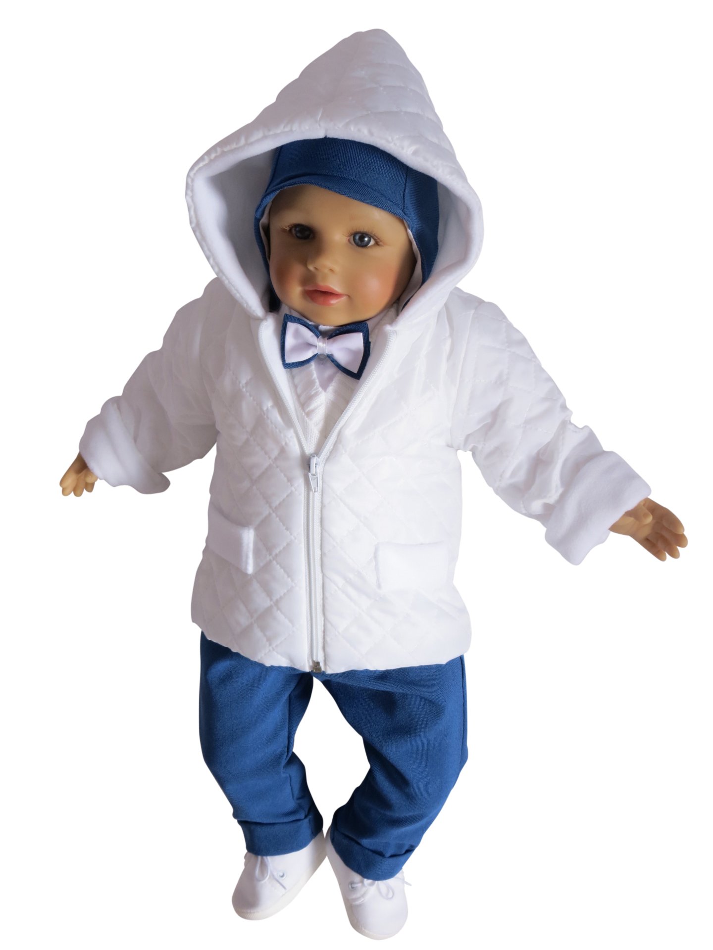 Ubranko do chrztu POLSKI komplet dla chłopca dziecka KURTKA komplecik R74 Rozmiar 74