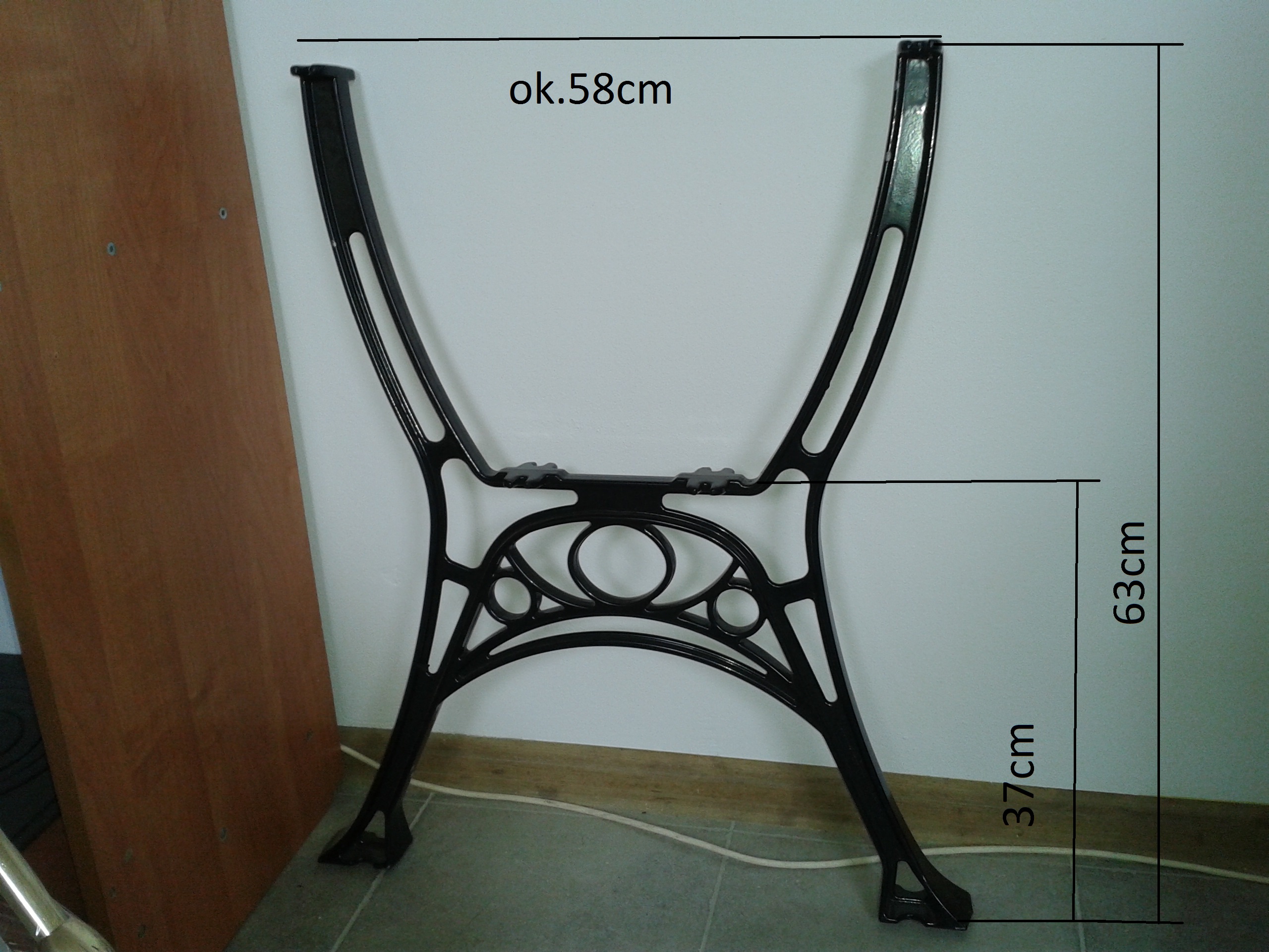 NOGA NOGI DO ŁAWEK OGRODOWYCH ALUMINIUM KRÓLEWSKIE Kod producenta NAS