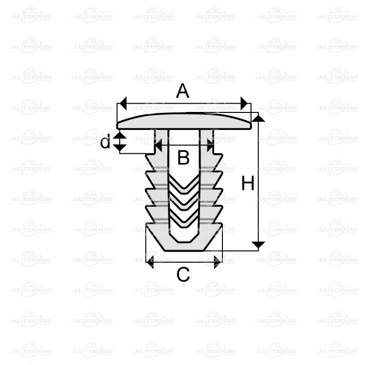 ALFA ROMEO LANCIA FIAT КЛІПСИ Шпильки ОБШИВКИ EAN ( GTIN ) 5901532237252 foto 0