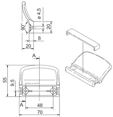 ZATRZASK BALKONOWY POCHWYT OKNO DRZWI BALKONOWYCH Marka inna
