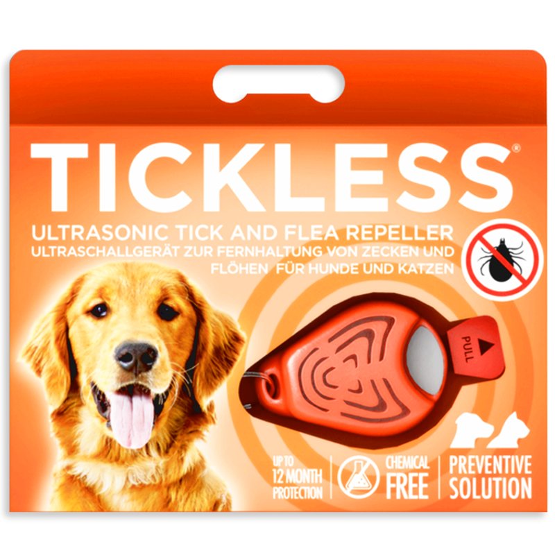 Zdjęcia - Leki i witaminy PSA Ochrona Przed Kleszczami I Pchłami Dla Psów  Tickless Pet Pomarańczowy 
