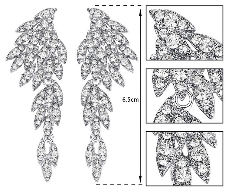 KOLCZYKI SREBRNE Z CYRKONIAMI, EFEKTOWNE, PIĘKNE Marka Inna marka