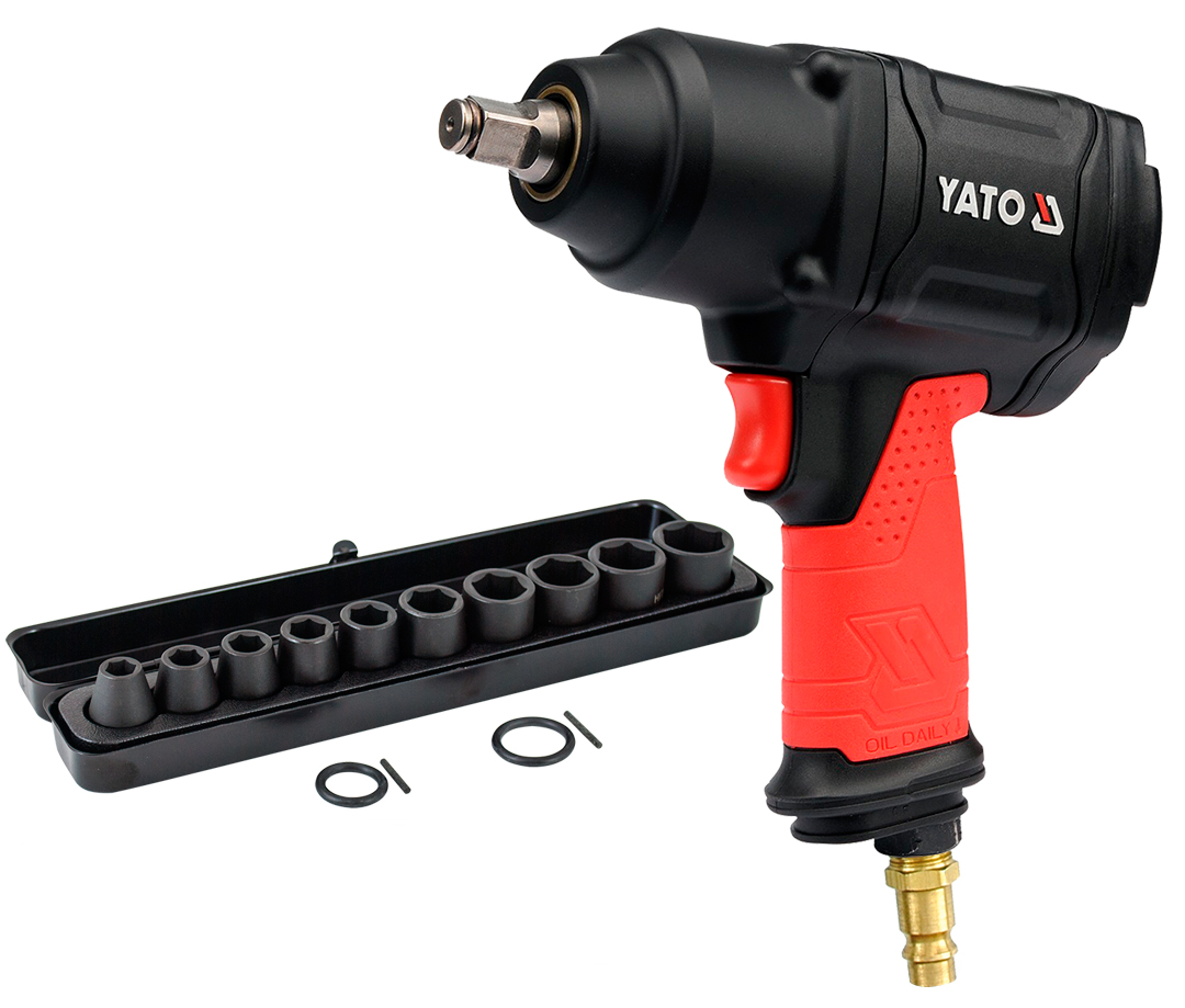 

Yato klucz udarowy 1356Nm YT-0953 +nasadki Hitachi